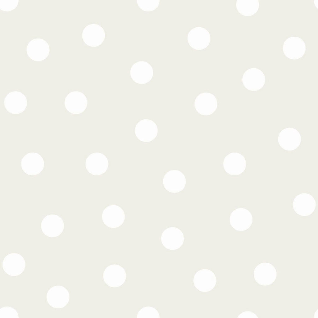 Brewster Home Fashions Jubilee Dots Silver Wallpaper