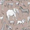 Brewster Home Fashions Kenji Light Brown Safari Wallpaper