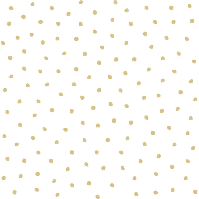 Brewster Home Fashions Pixie Gold Dots Wallpaper
