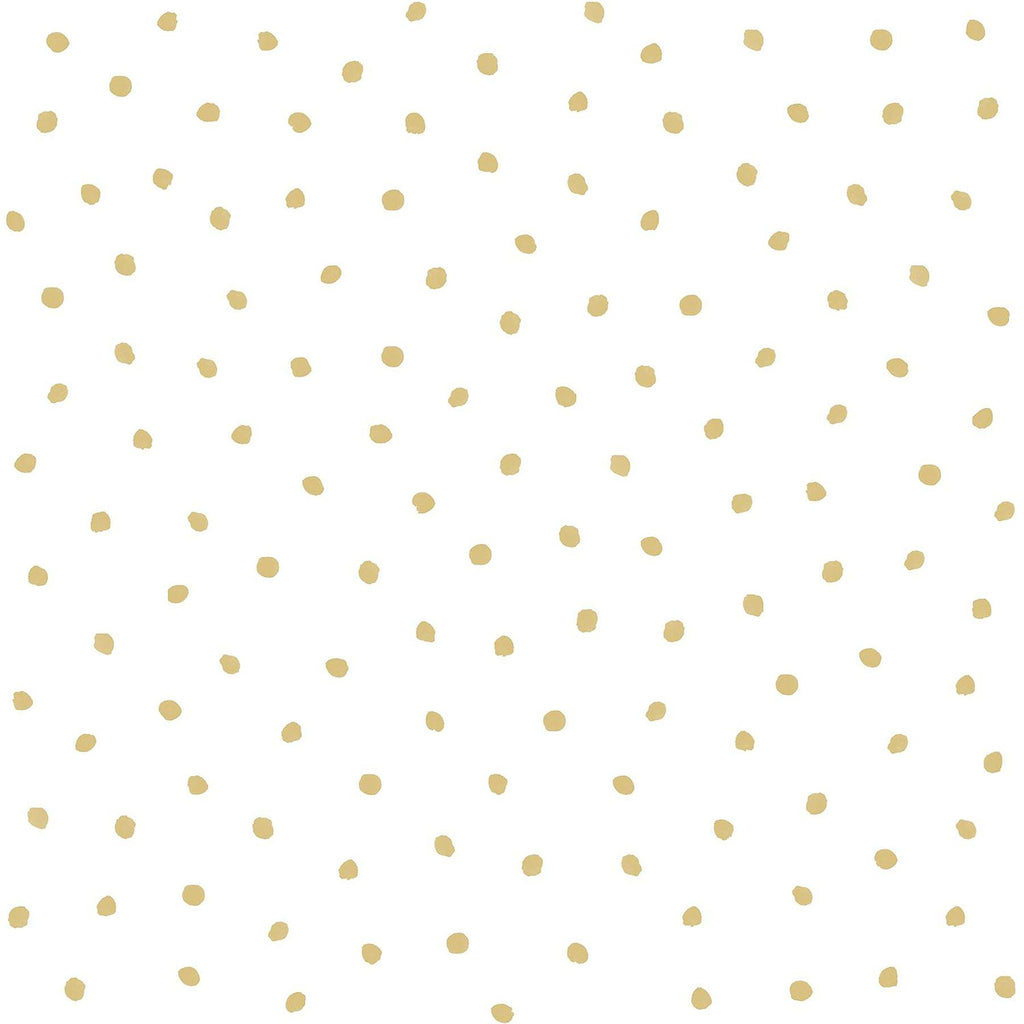 Brewster Home Fashions Pixie Dots Gold Wallpaper