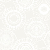 Brewster Home Fashions Sonnet Floral Platinum Wallpaper
