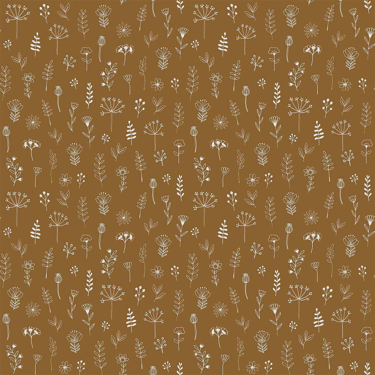 Brewster Home Fashions Tatula Chestnut Floral Wallpaper