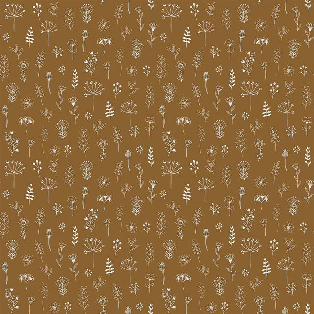 Brewster Home Fashions Tatula Chestnut Floral Wallpaper