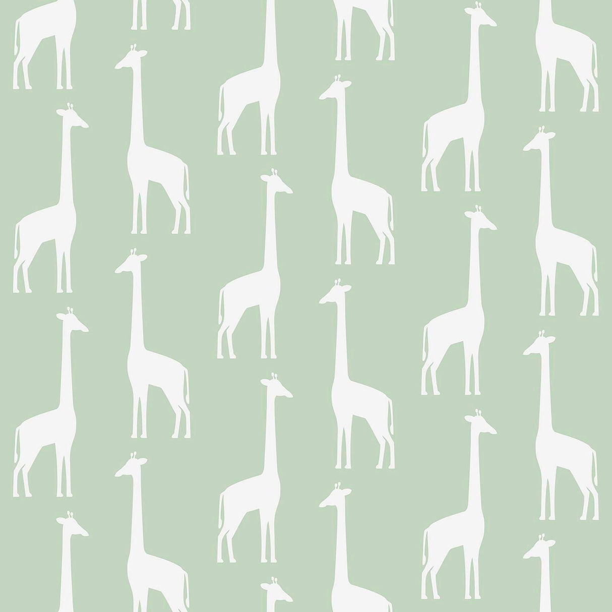 Brewster Home Fashions Vivi Sage Giraffe Wallpaper