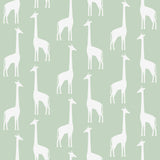 Brewster Home Fashions Vivi Sage Giraffe Wallpaper