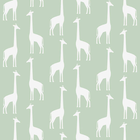 Brewster Home Fashions Vivi Sage Giraffe Wallpaper