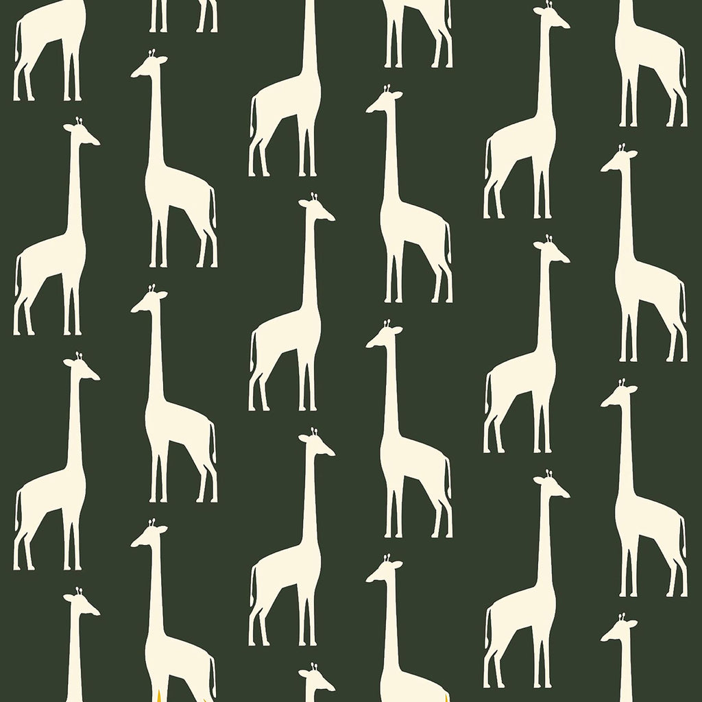 Brewster Home Fashions Vivi Giraffe Green Wallpaper
