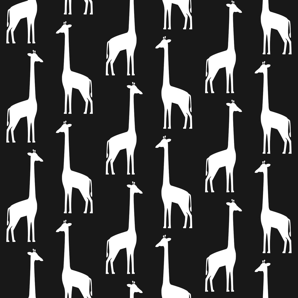 Brewster Home Fashions Vivi Giraffe Black Wallpaper