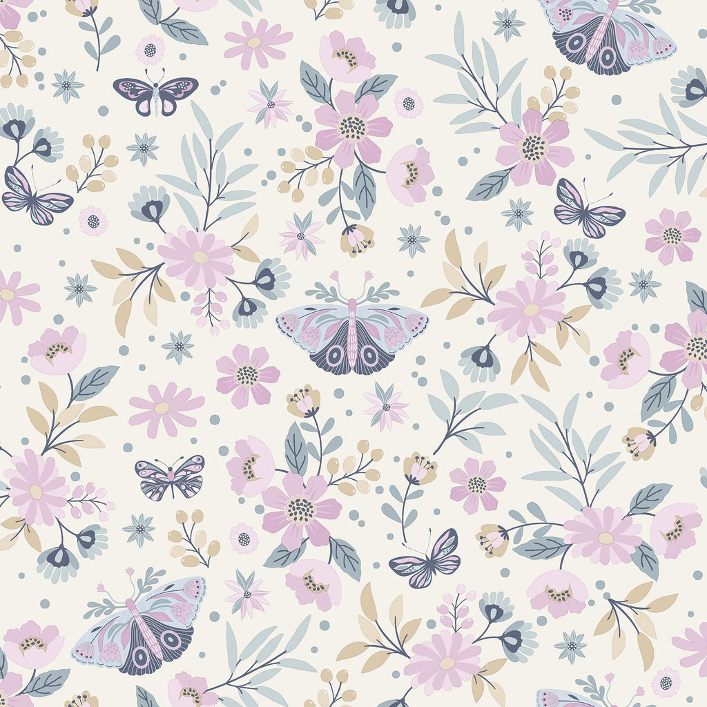 Brewster Home Fashions Zev Butterfly Pink Wallpaper