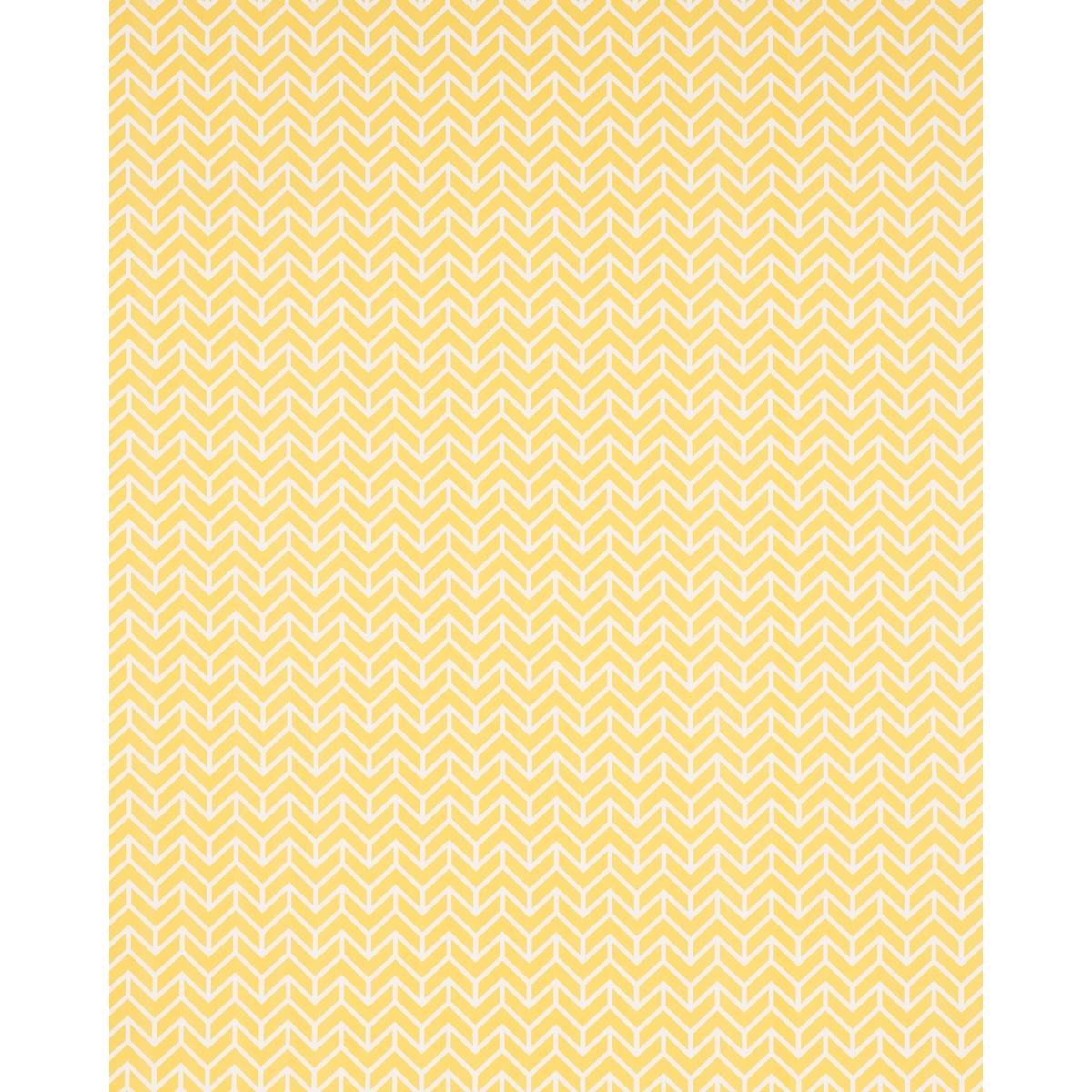 Schumacher Chevron Indoor/Outdoor Yellow Fabric
