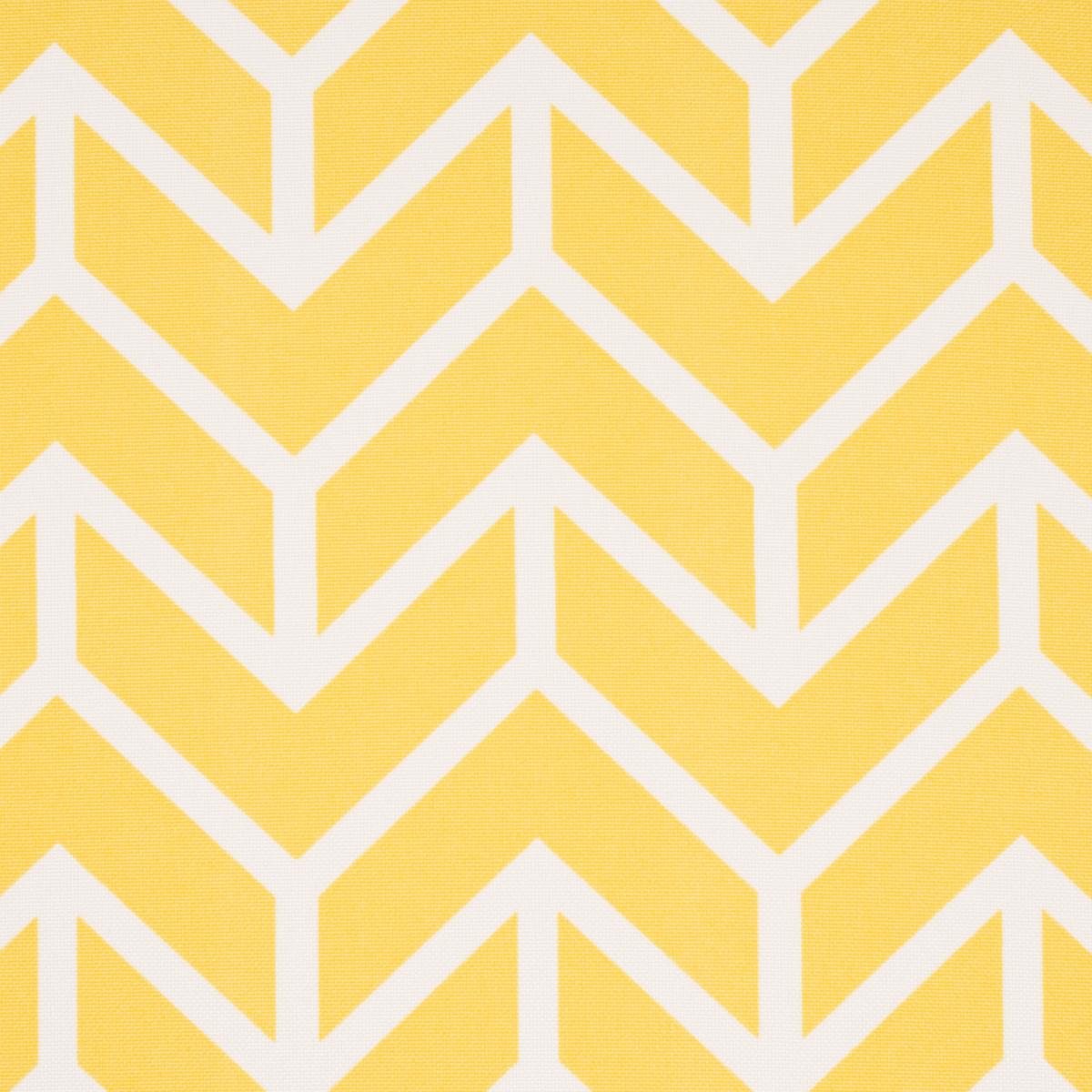 Schumacher Chevron Indoor/Outdoor Yellow Fabric