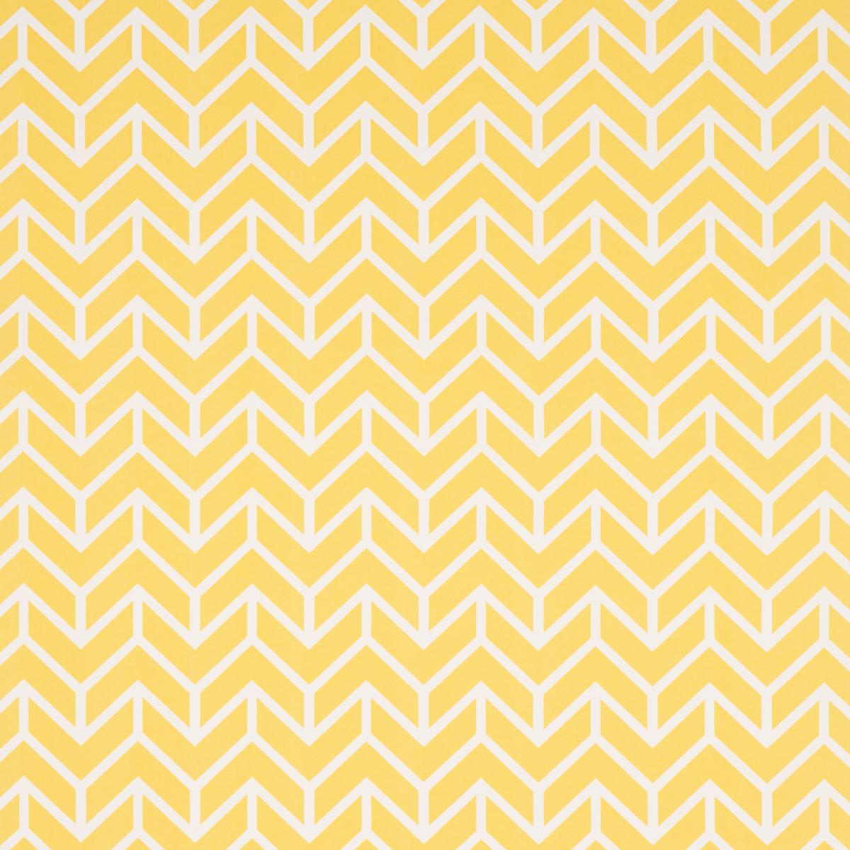 Schumacher Chevron Indoor/Outdoor Yellow Fabric