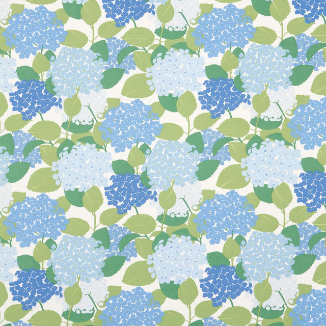 Schumacher Hydrangea Porcelain Fabric