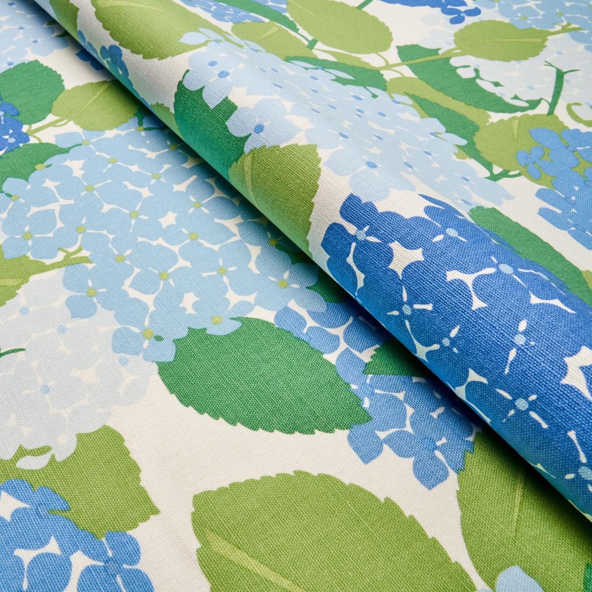 Schumacher Hydrangea Porcelain Fabric