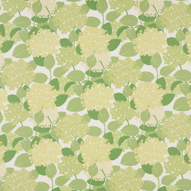 Schumacher Hydrangea Green Fabric