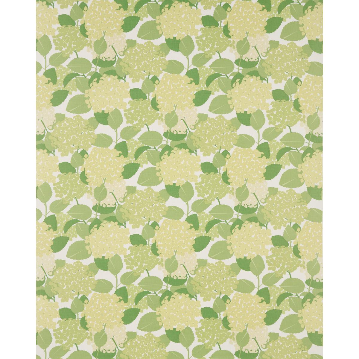 Schumacher Hydrangea Green Fabric