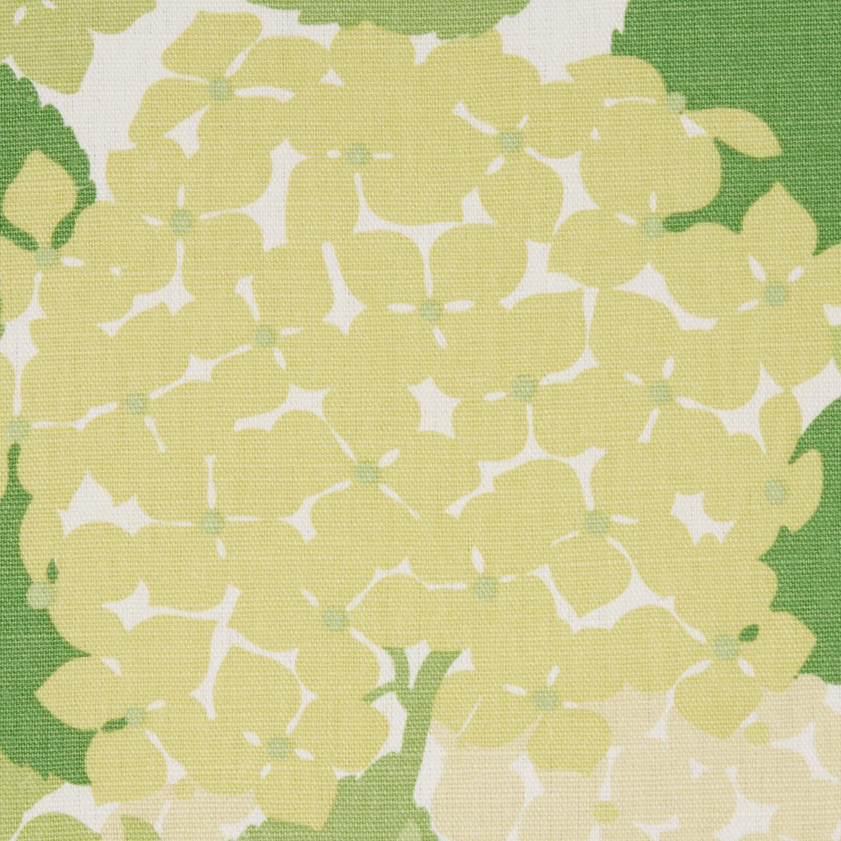 Schumacher Hydrangea Green Fabric