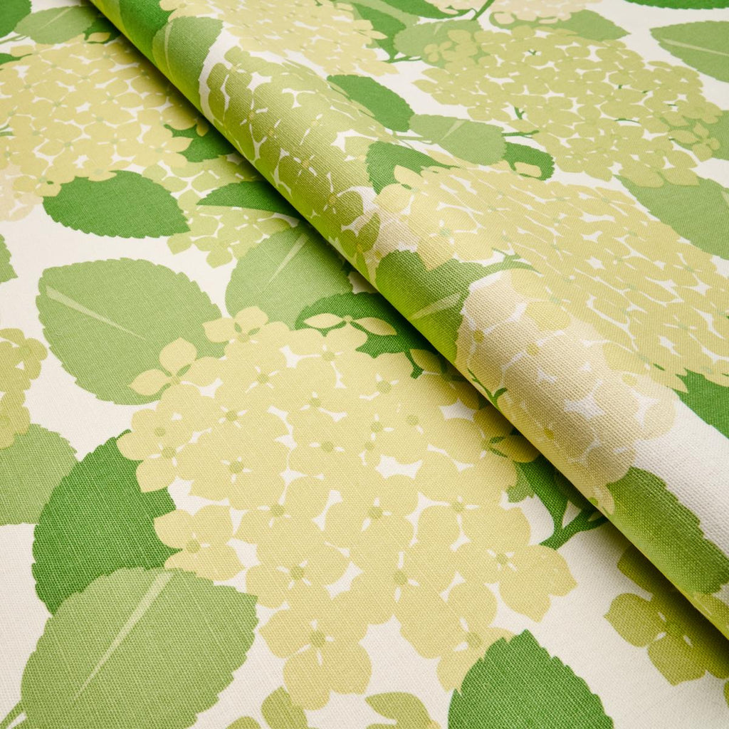 Schumacher Hydrangea Green Fabric
