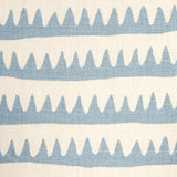 Schumacher Corfu Hand Printed Stripe Sky Fabric