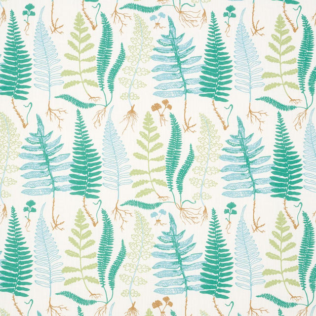 Schumacher Halcott Indoor/Outdoor Aqua Fabric
