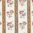 Schumacher Ariana Floral Stripe Document Fabric