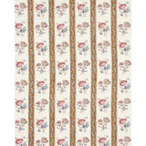 Schumacher Ariana Floral Stripe Document Fabric