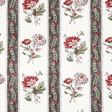 Schumacher Ariana Floral Stripe Chelsea Garden Fabric