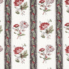 Schumacher Ariana Floral Stripe Famille Rose Fabric