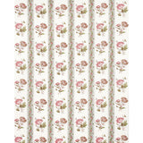 Schumacher Ariana Floral Stripe Famille Rose Fabric