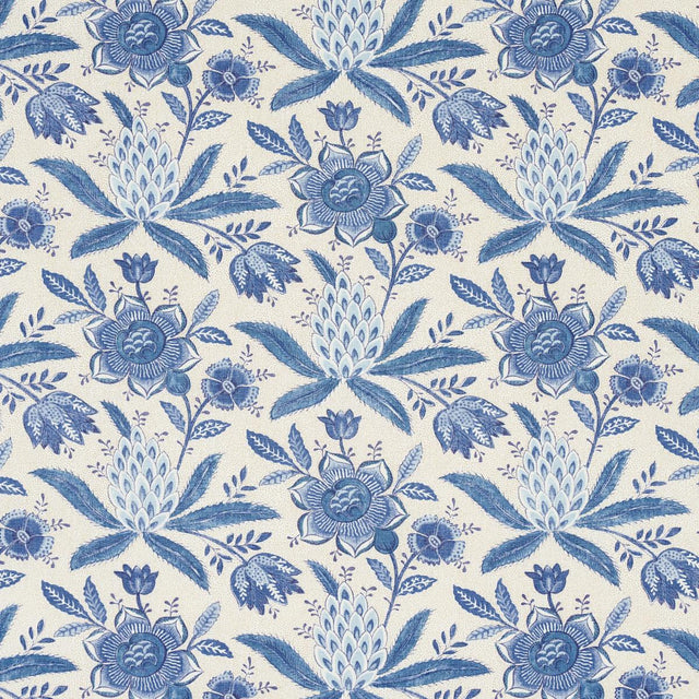 Schumacher Lafayette Botanical Cornflower Fabric