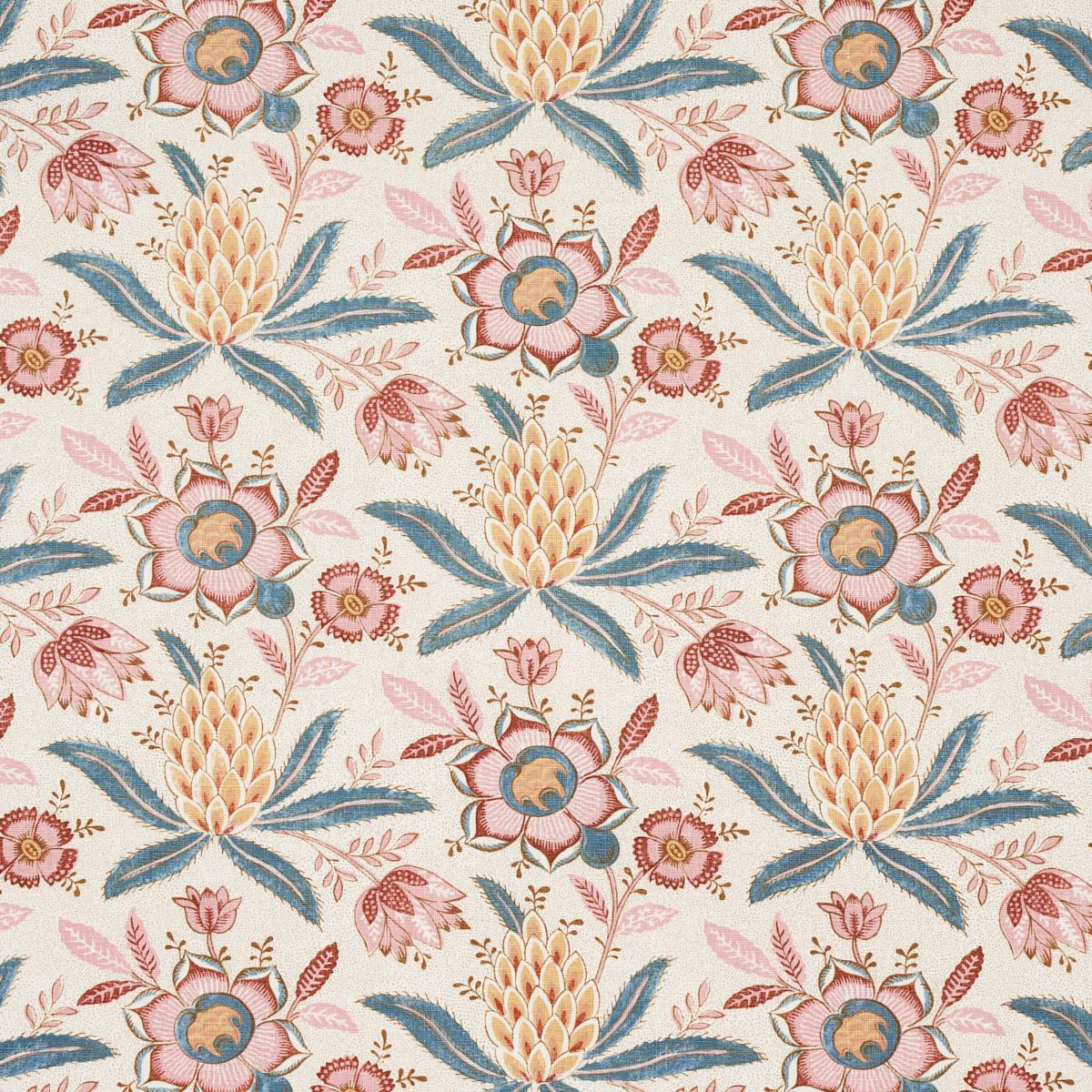 Schumacher Lafayette Botanical Rosso Antico Fabric