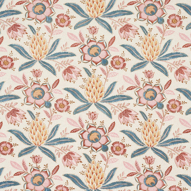 Schumacher Lafayette Botanical Rosso Antico Fabric