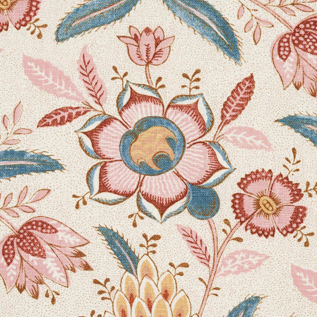 Schumacher Lafayette Botanical Rosso Antico Fabric