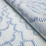 Schumacher Feather Bloom Two Blues Fabric