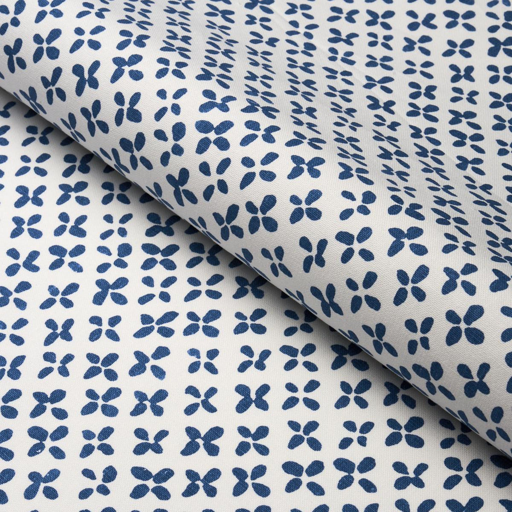 Schumacher Emerson Blue Fabric