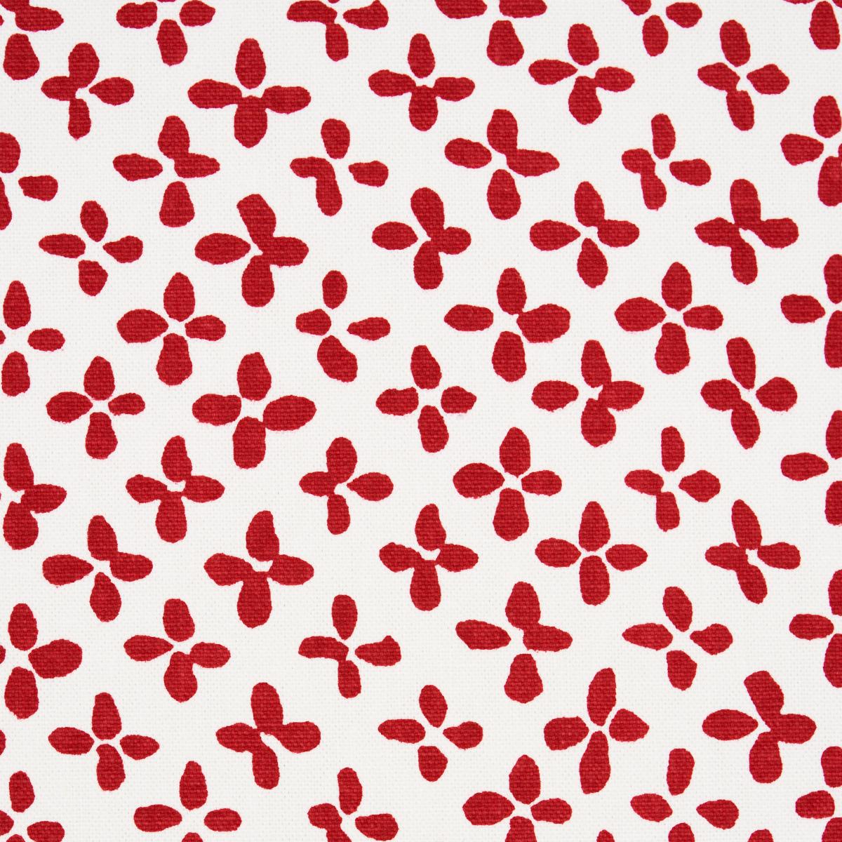 Schumacher Emerson Red Fabric