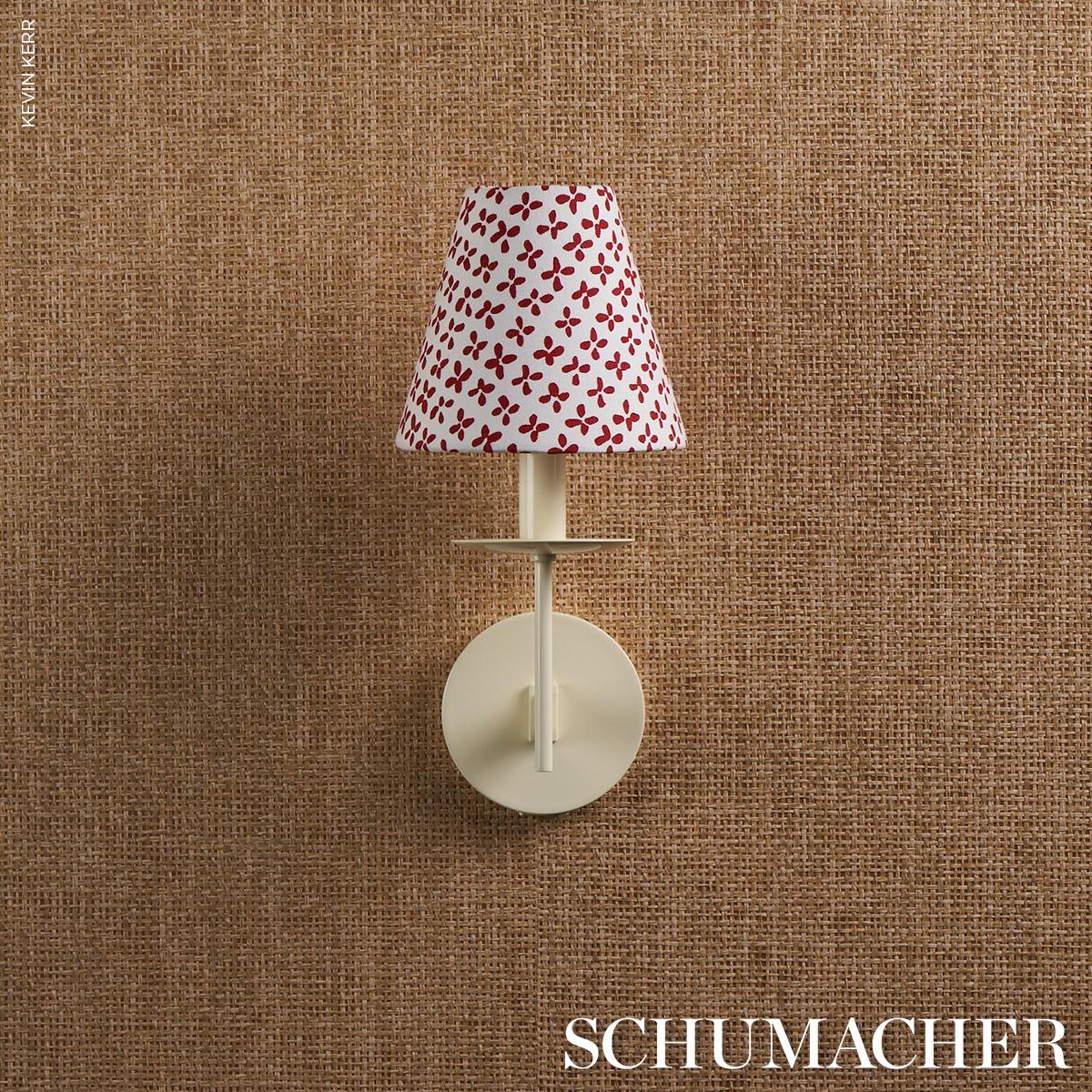 Schumacher Emerson Red Fabric