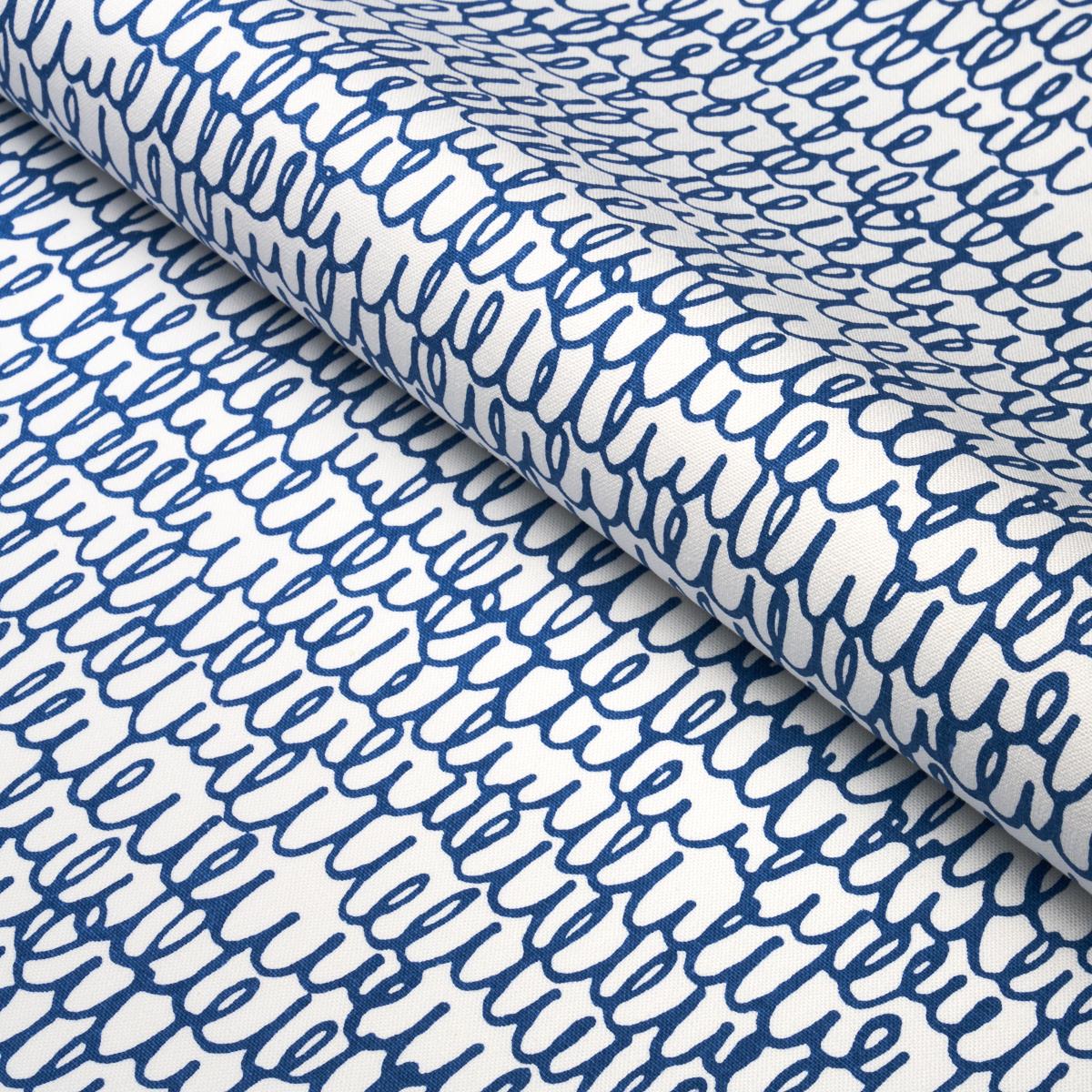 Schumacher Marlowe Navy Fabric