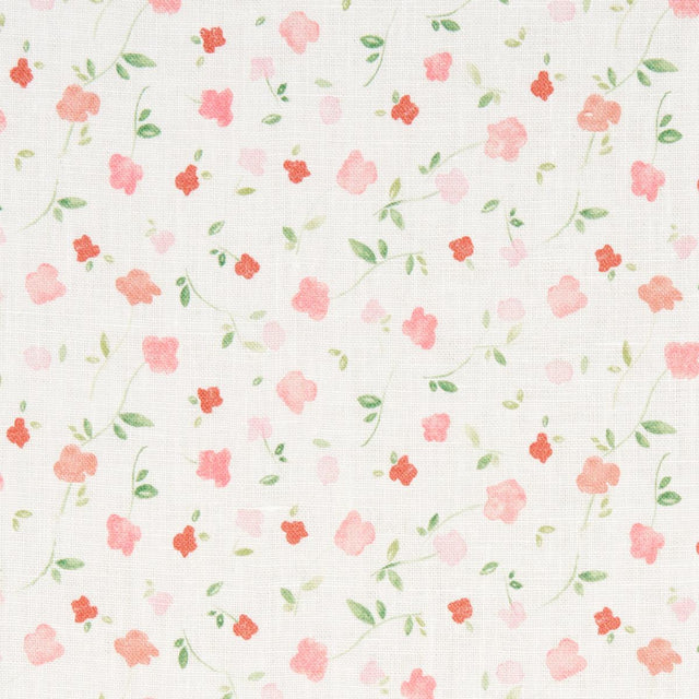 Schumacher Bloomwind Performance Linen Pink Fabric