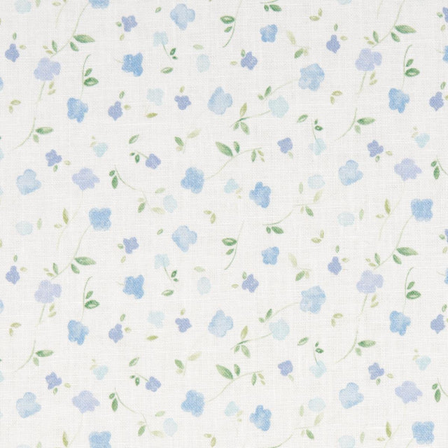 Schumacher Bloomwind Performance Linen Blue Fabric