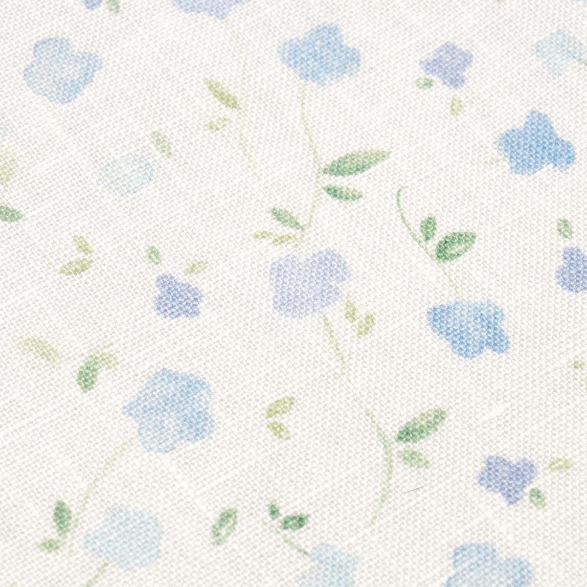 Schumacher Bloomwind Performance Linen Blue Fabric