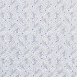 Schumacher Rabbit High Performance Print Blue Fabric