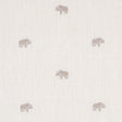 Schumacher Buffalo Embroidered Linen Ivory Fabric