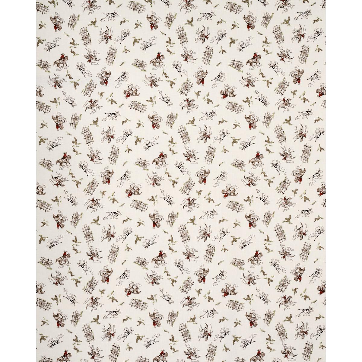 Schumacher Wild West Performance Linen Cream Fabric