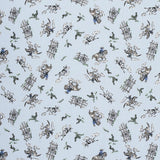 Schumacher Wild West Performance Linen Blue Fabric