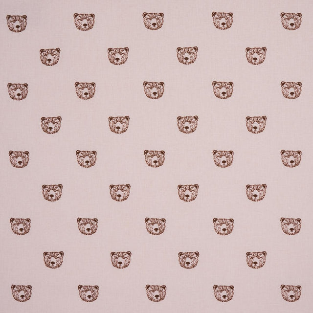 Schumacher Bear High Performance Print Blush Fabric