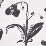 Schumacher Orchids Have Dreams Soft Black Fabric
