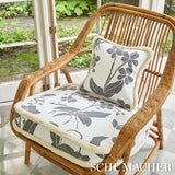 Schumacher Orchids Have Dreams Soft Black Fabric
