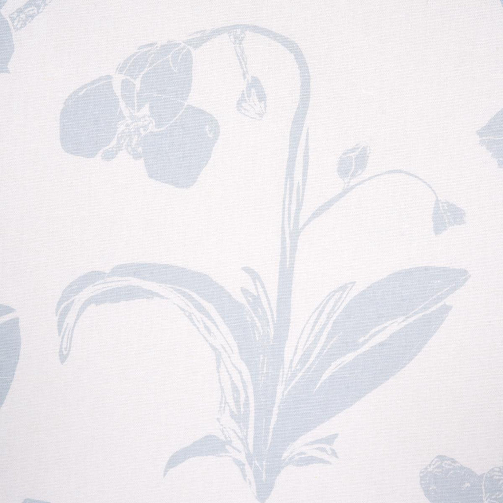 Schumacher Orchids Have Dreams Sky Fabric