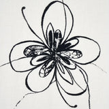 Schumacher Come Back As A Flower Soft Black Fabric